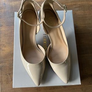 Franco Sarto tan low heel pointy heel